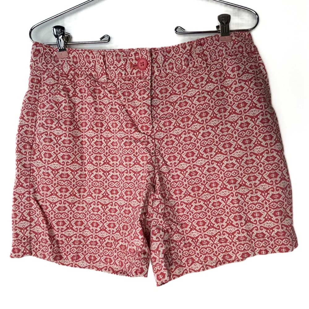 Ann Taylor Loft Pink Paisley Print Chino Shorts Original Size 2